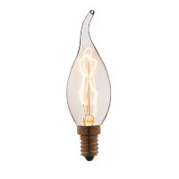 Лампа Loft It E14 40W свеча на ветру прозрачная 3540-TW