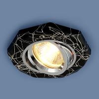 Встраиваемый светильник Elektrostandard 2040 MR16 BK/SL черный/серебро