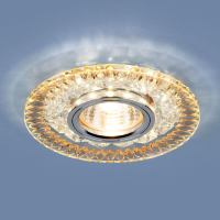 Встраиваемый светильник Elektrostandard 2198 MR16 CL/GD прозрачный/золото