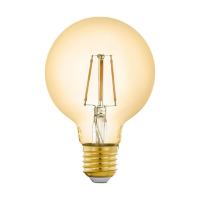 Лампа светодиодная филаментная диммируемая Eglo E27 5.5W 2200K золотистая 12572