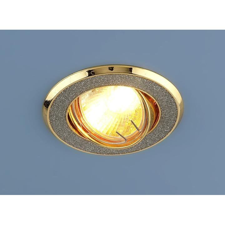 Встраиваемый светильник Elektrostandard 611 MR16 SL/GD серебряный блеск/золото