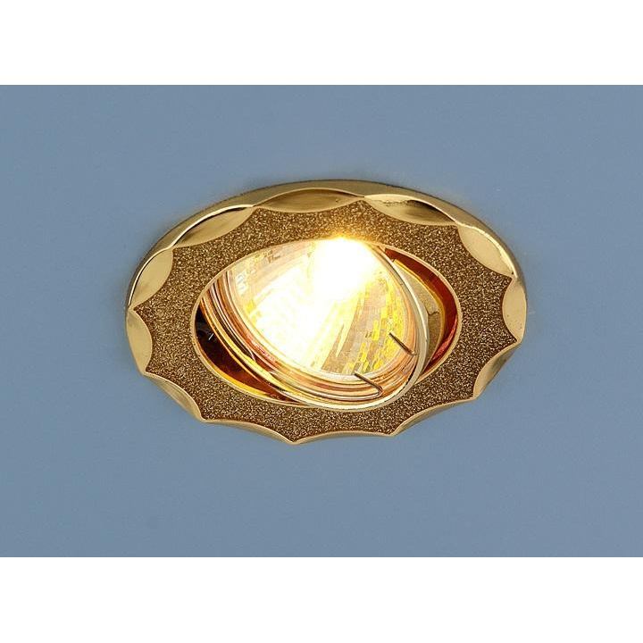 Встраиваемый светильник Elektrostandard 612 MR16 GD золотой блеск/золото