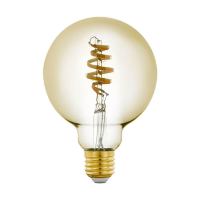 Лампа светодиодная филаментная диммируемая Eglo E27 5.5W 2200-6500K золотистая 12581