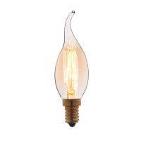 Лампа Loft It E14 40W свеча на ветру прозрачная 3540-GL