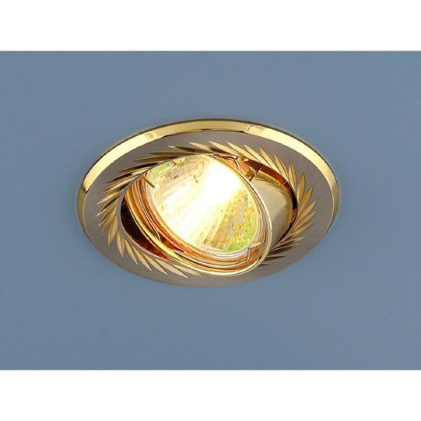 Встраиваемый светильник Elektrostandard 704 CX MR16 SN/GD сатин никель/золото